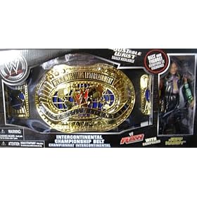 WWE EXCLUSIVE JEFF HARDY FIGURE AND INTERCONTINENTAL JAKKS WRESTLING BELT