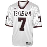 adidas Texas A&M Aggies #7 White Replica Football Jersey
