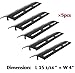 Hongso 15 1/16 Inch Porcelain Steel Grill Heat Shield Replacement Parts for Kenmore 141.16673, 141.163292, 141.163251, 141.163271, 141.16321 Gas Grill Modle, Grill Heat Tent, Set of 5