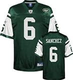 Mark Sanchez Jersey: Reebok Green Replica #6 New York Jets Jersey - Medium