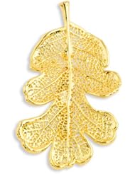 24k Gold Dipped Oak Leaf Pin
