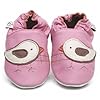 Cherry - Chaussons B�b� en cuir doux - Oiseaux - 0/6 mois