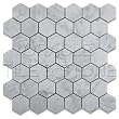Bianco Carrara White Marble Polished 2" Hexagon Mosaic Tile