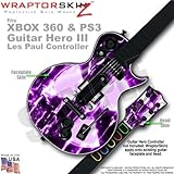 Radioactive Purple WraptorSkinz Skin fits XBOX 360 & PS3 Guitar Hero III Le ....
