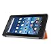 Fire 7 2015 Case - NEWSTYLE Ultra Slim Shell Lightweight Tri-fold Stand Cover for Amazon Fire 7 Inch Tablet(5th Generation 2015 release ONLY), Orange