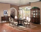 Dining Room Furniture Set 3 in Cherry Finish - 629-DINING-SET-3
