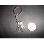 Rhinestone glove keychain