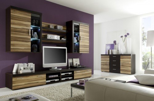 Wohnwand und Sideboard Wales III,