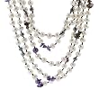 Freshwater Pearl Necklace with Gemstones