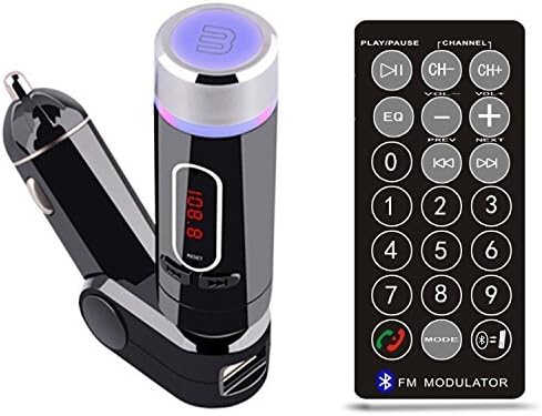 Belively TM Hands-free Car Kit MP3 Player Wireless FM Transmitter Modulator with USB/SD/Card Reader MMC Slot and Remote Control (FM-28B)