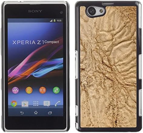 All Phone Most Case / Hard PC Metal piece Shell Slim Cover Protective Case for Sony Xperia Z1 Compact D5503 Sand Nature Beach Desert Brown Earth Soil
