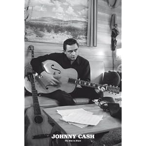 Johnny Cash (The Man in Black) Music Poster Print - 24