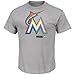 MLB Miami Marlins Men's WSC6 Tee, Steel Heather