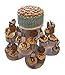 The Smart Baker - Adjustable, Reusable 3 Tier Flower Cupcake & Dessert Tower Display Stand, White - Holds up to 48+ Cupcakes | Weddings, Parties, Holidays, Baby Showers and More!