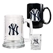 New York Yankees MLB 15oz Tankard, 15oz Ceramic Mug & 2oz Shot Glass Set - Primary Logo