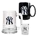 New York Yankees MLB 15oz Tankard, 15oz Ceramic Mug & 2oz Shot Glass Set - Primary Logo