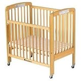 Foundations 65-SS-N3 Travel Sleeper Full-Size Folding Drop Side Crib - Natural
