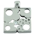 Pugster Sterling Silver Square Studded Metalwork Pendant Necklace Jewelry Testing Products
