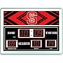 North Carolina State Wolfpack NCAA Scoreboard Clock & Thermometer (8.25"x12.25")