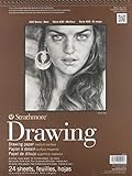 Strathmore 400500 80-Pound 24-Sheets Medium Drawing Paper Pad, 11-Inch by 14-Inch (400500)
