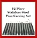 12 PIECE STAINLESS STEEL WAX CARVING/MODEL MAKING TOOL SET