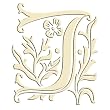 Monogram Embroidered Guest Towel - J - 1 Hand Towel