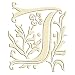 Monogram Embroidered Guest Towel - J - 1 Hand Towel