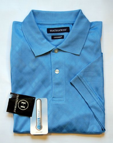 HATHAWAY CoolMax Jacquard Mesh Golf Polo Shirt