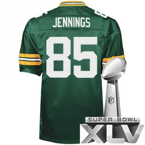 Green Bay Packers 85 Greg Jennings Green Super Bowl NFL Jerseys Authentic Football Jersey Size 48-56 (Please Select the Size When You Order, Can Do Drop Shipping)