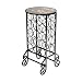 Kitchen & Housewares : Glass-Top Wine Table - Iron