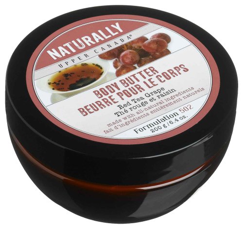 Upper Canada Soap & Candle Red Tea Grape Body Butter, 6.4-Ounces (Pack of 2) by Upper Canada Soap & Candle
