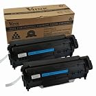 2 Pack V4INK® New Compatible HP Q2612A(12A)/Canon 104/FX-9/FX-10 Toner Cartridge-Black