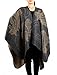 NISHAER Women Wool Alpaca Feeling Open front Blanket Cape Poncho Shawl Cardigans