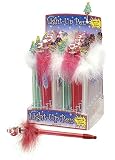 Christmas Light Up Jiggly Pens - 6 Pack