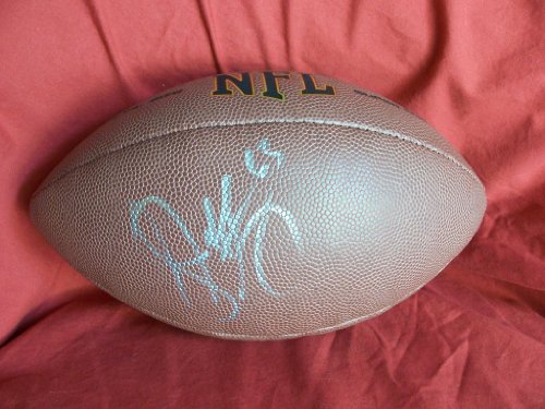 Indianapolis Colts Jeff Saturday Autographed NFL Wilson Composite Football, Proof Photo of Jeff Signing for Us.