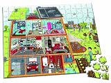 Janod - J02925 - Puzzle - Habitat Ecolo - Valisette - 208 Pièces