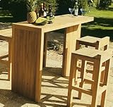 florian teak bar & stools - perfect for the garden or conservatory