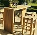 florian teak bar & stools - perfect for the garden or conservatory