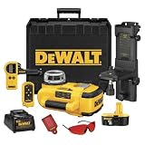 DEWALT DW079KD Heavy Duty 18 Volt Self Leveling Inetrior/Exterior Rotary Laser Kit with Laser Detector
