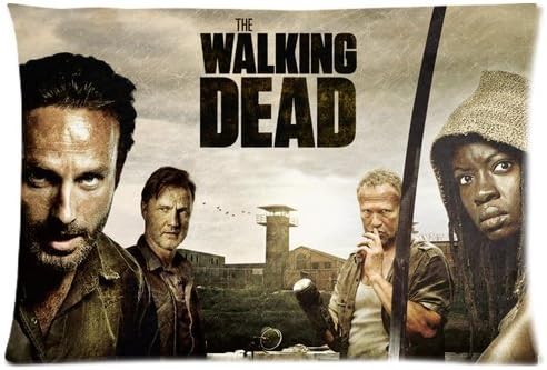 Hot Movie The Walking Dead Fashion Custom Standard Hold Pillow Pillowcase Cover In Size 20 * 30 Inch (Tow Sides)