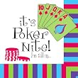 Cocktail Napkin, Poker Nite