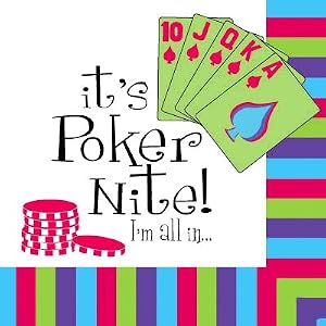 Cocktail Napkin, Poker Nite