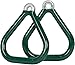 Swing Set Stuff Commercial Coated Triangle Trapeze Rings with SSS Logo Sticker, Green