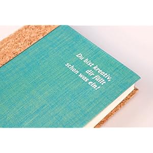 Du bist kreativ, dir fällt schon was ein!: Notizbuch mit 160 leeren Seiten zum Festh