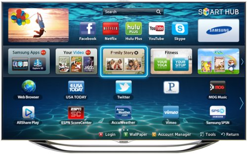 Samsung UN55ES8000 55-Inch 1080p 240 Hz 3D Slim LED HDTV (Silver)