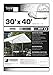 30' x 40' Dry Top Heavy Duty White Full Size 10-mil Poly Tarp item #330403
