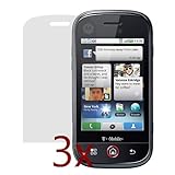 3 Pack of Premium Reusable LCD Screen Protectors for Motorola CLIQ MB200 /  ....
