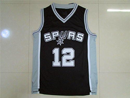 Black Basketball Jersey Spurs NO.12 ALDRIDGE Basketball Jersey