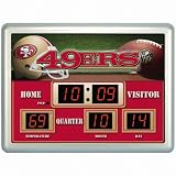 NFL San Francisco 49ers 14x19 Inch ScoreBoard-Clock-Thermometer (NG)
