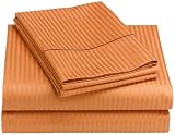 Renaissance 600 Thread-Count Woven Stripe King Sheet Set, Bellini